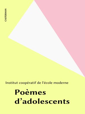 cover image of Poèmes d'adolescents
